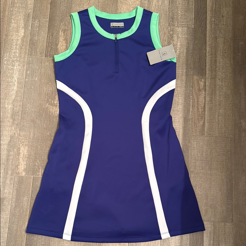 PGA Tour Blue and Green Sleeveless Dress